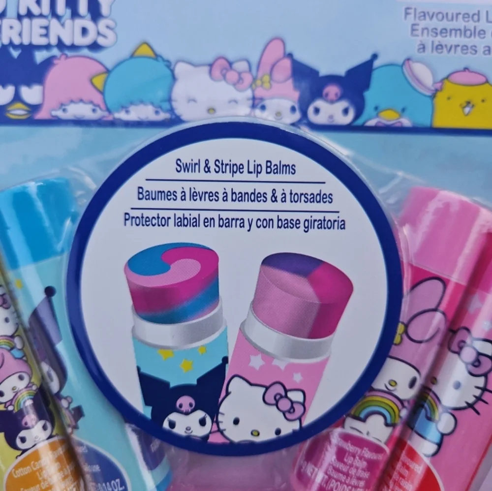 HELLO KITTY AND FRIENDS LIPBALM SET